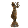 Music Deco Brass Statue Classic Female Craft Bronze Sculpture Tpy-991